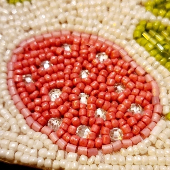 x2 SHABBY CHIC EASTER Egg & Flowers BEADED Jeweled PLACEMAT CHARGERS 14" NEW - Picture 10 of 13